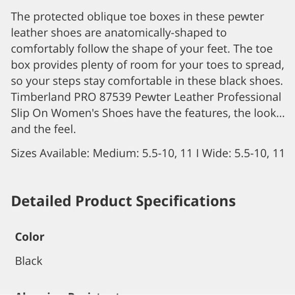 Timberland Black 87539 Embossed Leather Comfort Clog Shoe 6 - Picture 8 of 10